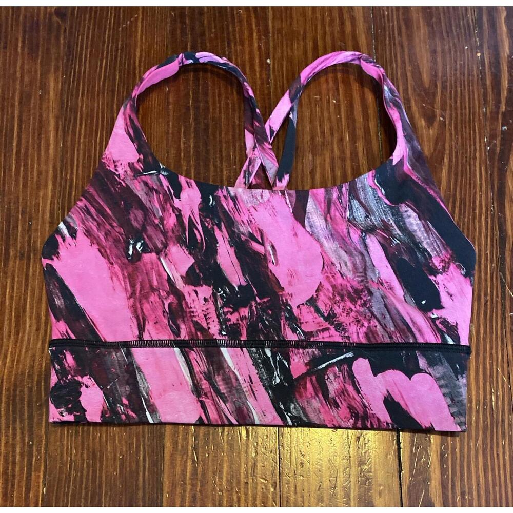 Lululemon Energy Bra Long Line *Medium Support, B–D Cup Incentive Refresh Multi
